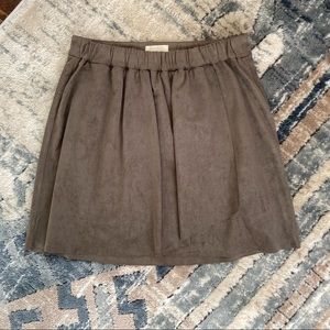 Suede Wilfred Free Nescher Skirt (Aritzia) - wrap effect